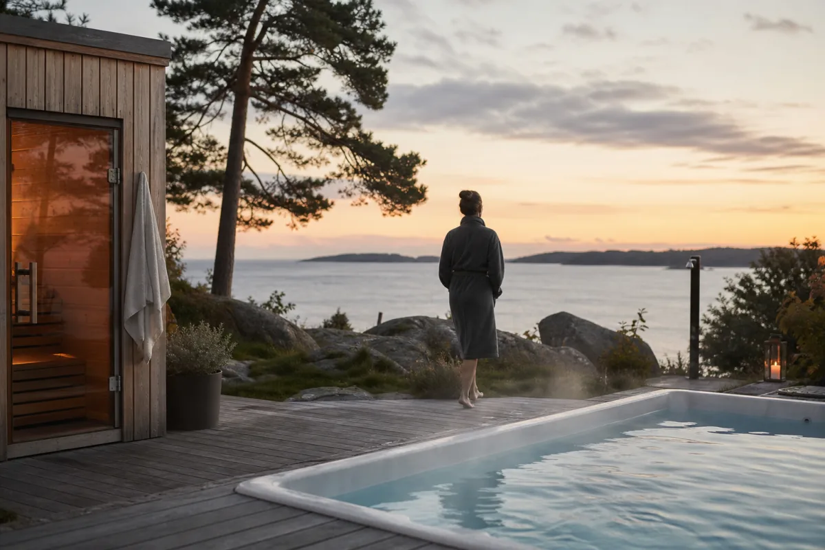Redaktionell bild till artikeln Bygglov för bastu, spabad & pool