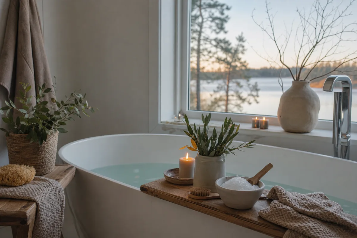 Redaktionell bild till artikeln Kroppsvård & bad – hemmaspa