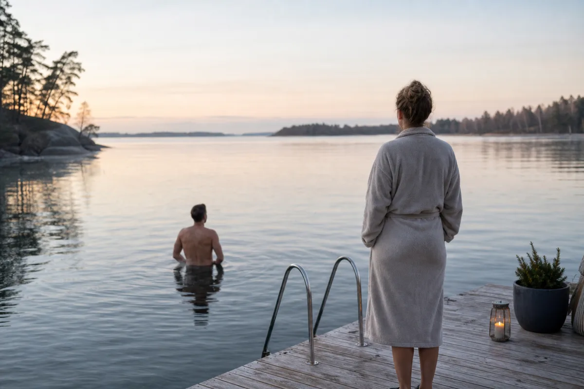 Redaktionell bild till artikeln Vad räknas som kallbad?