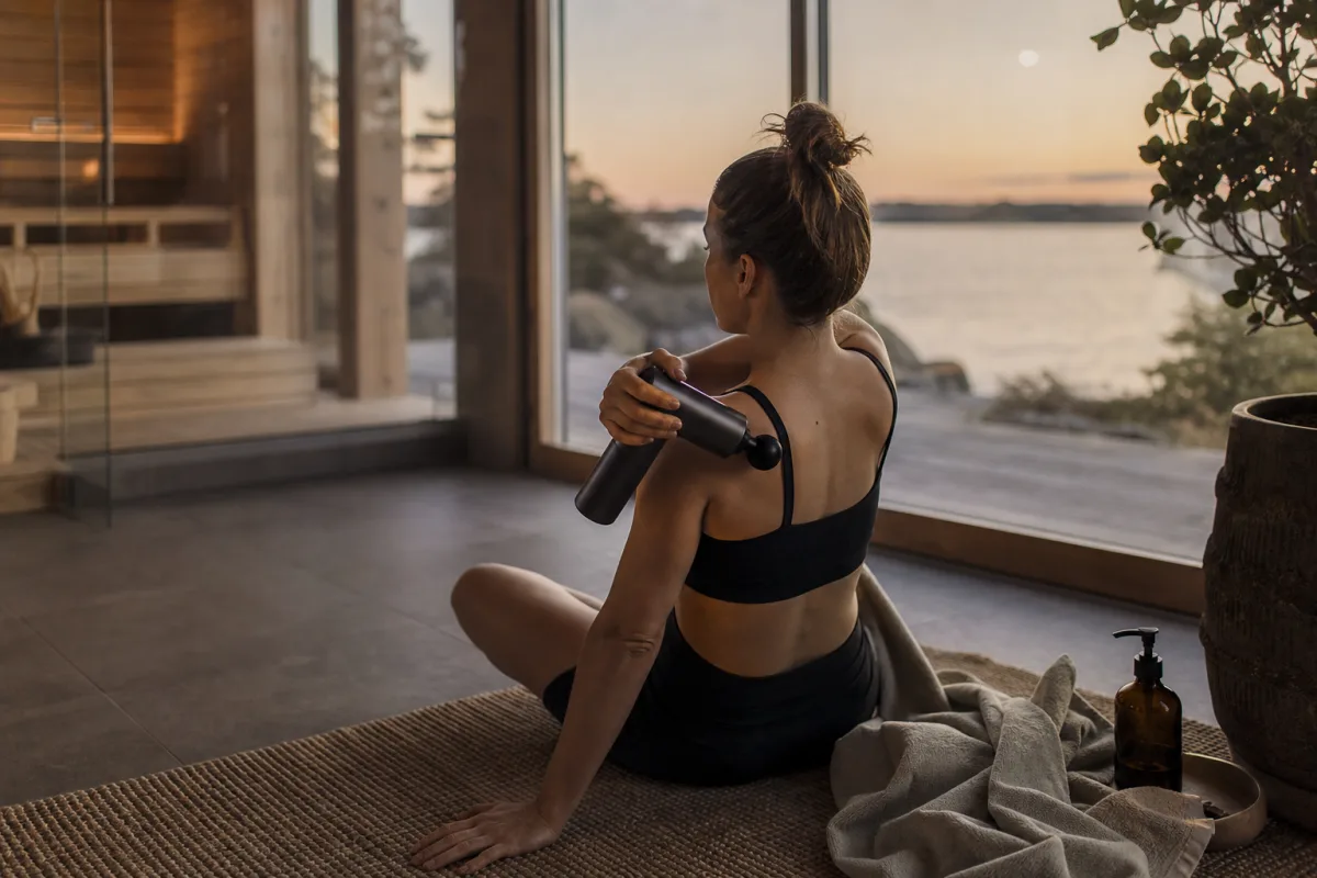 Massage- och recoveryprodukt för återhämtning hemma