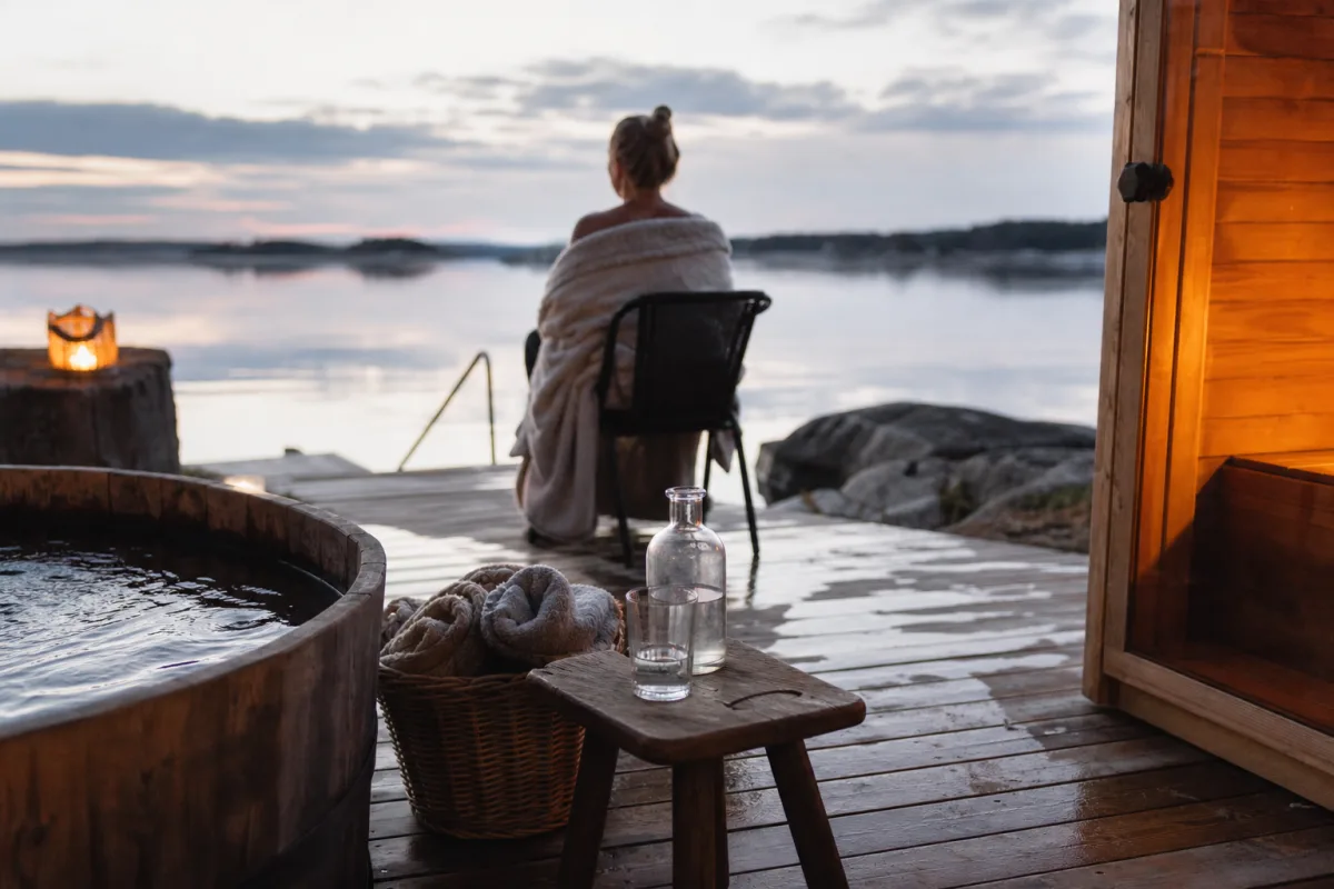 Återhämtningsrutin hemma med värme, kyla och vila